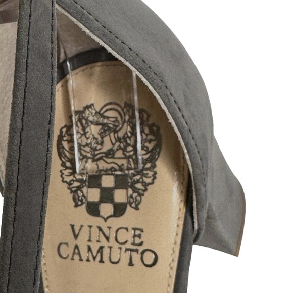 Vince Camuto Heels Corlina 11/41 Dark Gray Soft Suede 3.5" Heel New W/O Box B05 - Picture 6 of 9